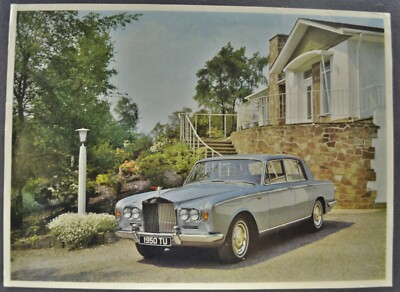 1967-1968 Rolls Royce Silver Shadow Saloon Sales Brochure Sheet