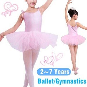 Uk Girls Ballet Dance Dress Kids Leotard Skating Tutu Skirts Dancewear Costume Ebay