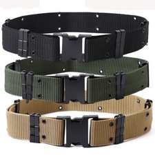 Men Military Quick Release Web Belt Heavy Duty Outdoor Adjustable Tactical Belt
