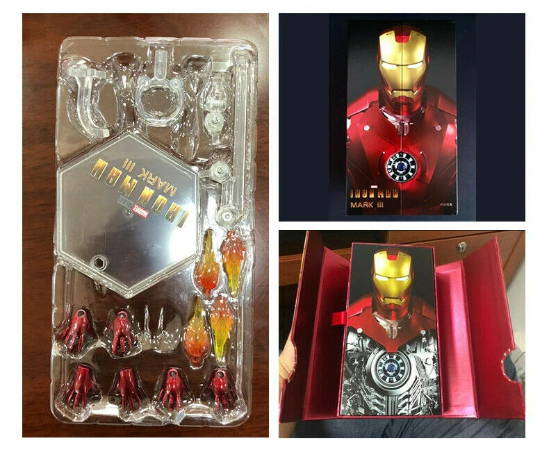 Marvel Avengers Iron Man Mark III Mark II MK 3 MK 2 Figura de Acción Juguete 7" Nuevo Foto 2 de 4