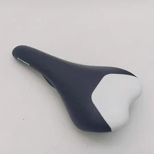 BTWIN  Bicycle Saddle Cr-Mo Rails 275x135mm Road Mountain Seat Black/white color