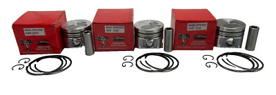 3 STANDARD PISTON & RINGS FITS BRIGGS DAIHATSU TURBO DIESEL PART # 825796