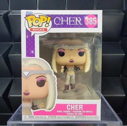 Funko Pop Rocks CHER LIVING PROOF Cher #385 W/Protector NEW VAULTED