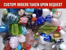 Lampwork Beads, 2 bulk, Mixed Styles/Colors, Handmade Glass, custom orders