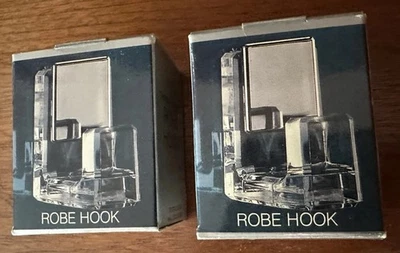Lucite Robe Hooks Set Of 2 Screw To Door - Image 1 of 3