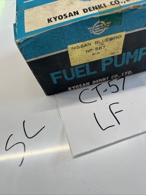 Kyosan Denki Fuel Pump, NP-587, For Nissan Bluebird