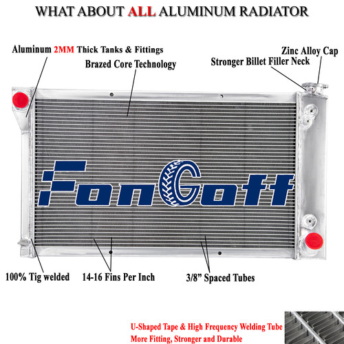 4-Row Radiator For Chevy C/K C10 C20 C30 Pickup Truck 1967-1972 1970 ...