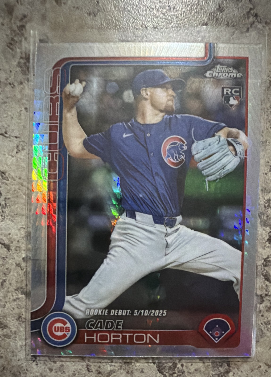 2025 Topps Chrome Update Series - Rookie Debut Cade Horton  Prism Refractor (RC)