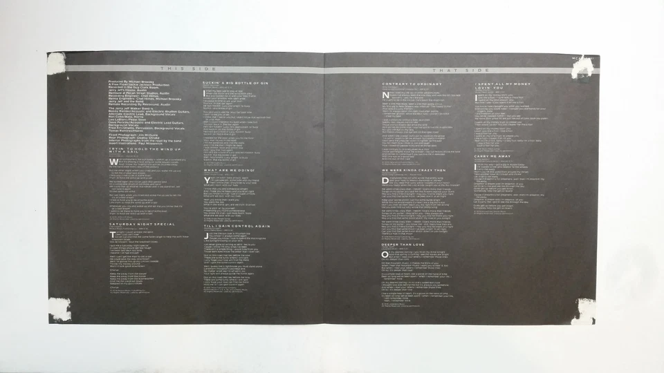 JERRY JEFF WALKER в отличие от обычного MCA3041 LP винил VG + GF вставить - Изображение 4 из 4