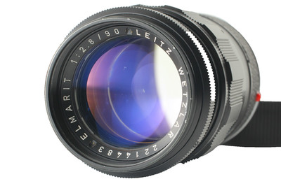 [Near MINT] Leica Leitz Wetzlar Elmarit 90mm f/2.8 Black Lens M Mount w/ Hood