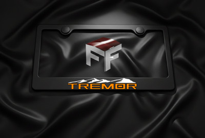 TREMOR License Plate Frame Black Metal - Truck Steeda F-150 Fox Performance USA