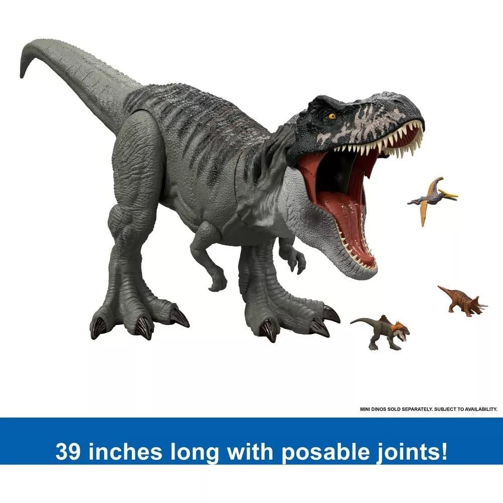 TREX フィギュア Mattel Jurassic World Rebirth Super Colossal Tyrannosaurus Rex