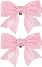 Women Bow Shoe Clips, 2 Pcs Satin Elegant Detachable Bowknot Shoe Clips, Cute Em