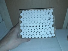 White Chalk 100 PCS Low Dust Non Toxic Chalk Sticks for Chalkboard Classroom Use