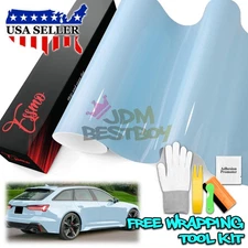 ESSMO PET Super Gloss FrozzenBlue Car Vehicle Vinyl Wrap Decal Glossy Like Paint