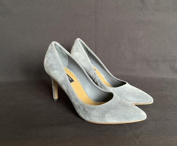 Damen Tiger Of Sweden Heels Silber Wildleder 36