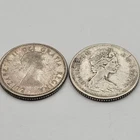 2 Canadian Dimes 80% Silver  / 1960 & 1965 / You Buy What You See