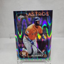 2024 Topps Chrome Jordan Alvarez Ray Wave Refractor #170 Astros ￼￼