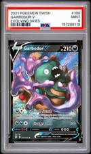 2021 Pokemon SWSH Evolving Skies Garbodor V #100/203 PSA 9
