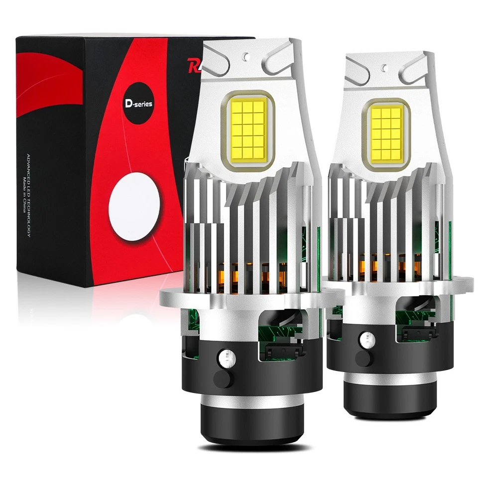 2x D2S D2R LED Headlight Replace Bulb Conversion Kit HID Xenon Super 6500K White - Image 2 of 4