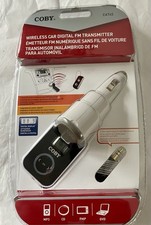 COBY CA745 Wireless Digital FM Transmitter 3mm Plug For Mp3 CD DVD PMP Etc New