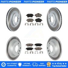 Front Rear Coated Brake Rotor Ceramic Pad Kit For Mini Cooper Countryman Paceman