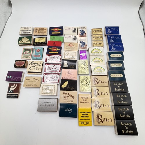 Vintage 50+ Matchbox Lot NYC Restaurants Hotels Fornos Victoria Station Barclay