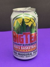 1998 Big Ten Conference Chicago Basketball Empty Diet 7•Up Can 