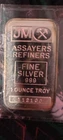 Johnson Matthey Assayers-Refiners{ JM }Blank Back Bar 1 Troy oz.999 Fine Silver