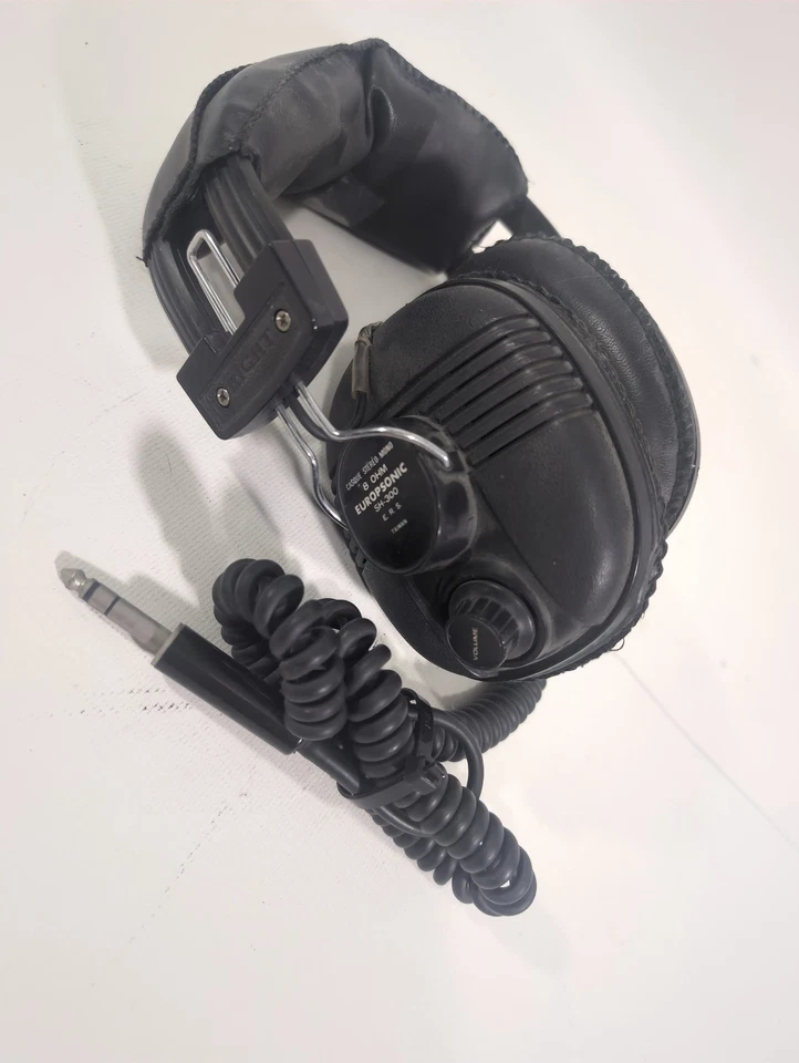 Ancien Casque Vintage audio EUROPSONIC SH-300 ERS hi-fi stereo mono 8 Ohm - PB - Photo 1/4