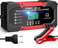 Autobatterieladeger&auml;t 10A 12V LiFePO4 AGM LCD Display Temper
