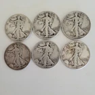 WOW💥 Group of Six 1943 Walking Liberty Half Dollar Silver 50C Coin
