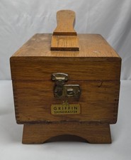 GRIFFIN SHINEMASTER Shoe Shine Box With Supplies Brushes KIWI Polish