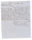 CSA Civil War Letter - Raising Funds for 4th South Carolina Regimental Flag !