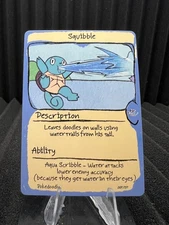 Squibble (Squirtle) #7 - First Edition First Print PokeDoodly Fan Art - Pokemon