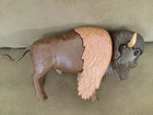 Vintage Playmobil Buffalo Bison Brown Plastic Animal Figure Western 1988