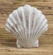 Seashell Tiki Mug Beach Clam Shell 6.5" Tall 23 Oz New