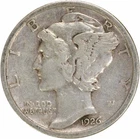 1926-S Mercury Silver Dime VF Uncertified #226