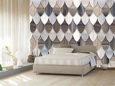 3D Wood Texture ZHUA46354 Wallpaper Wall Murals Removable Self-adhesive Ann