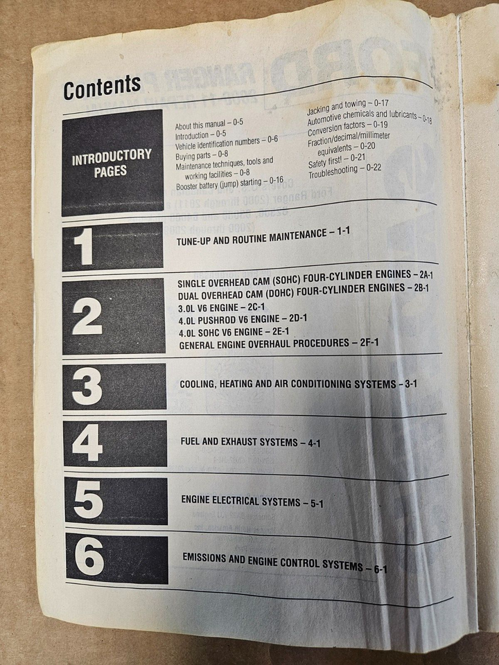 Chilton Repair Manual, 20002011 Ford Ranger eBay