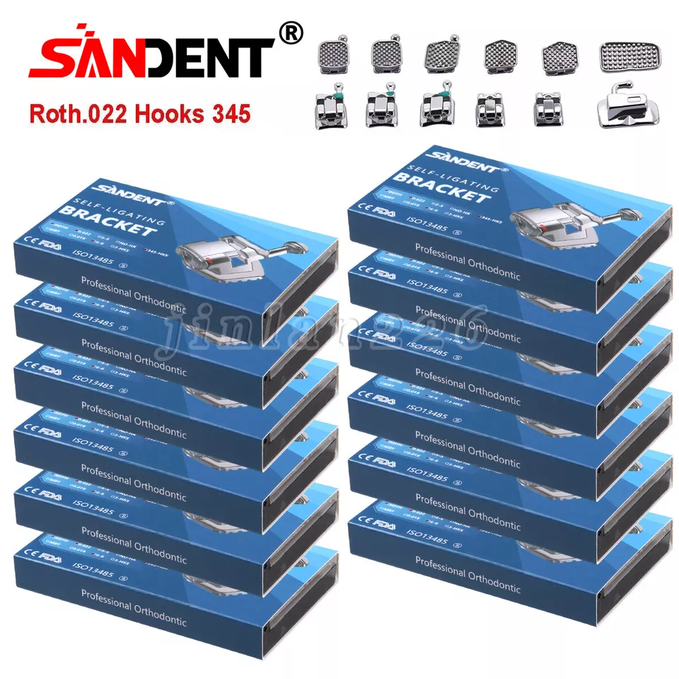 Dental Autoligado Brackets Roth 022 Ganchos 345 - Image 3 of 4