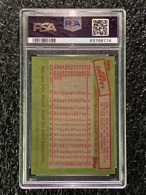 1985 Topps Baseball #380 Ken Griffey PSA 10 | eBay