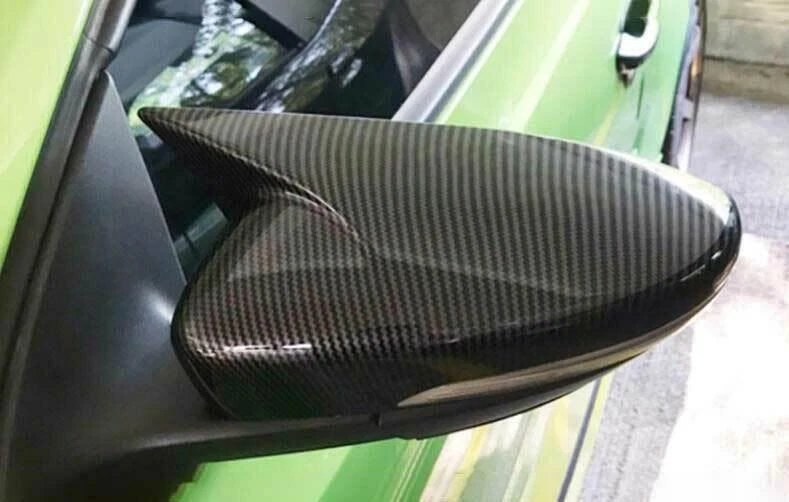 For Volkswagen Jetta 2012-2018 Carbon Fiber OX Horn Rear View Mirror Cover 2pcs - Image 2 of 4