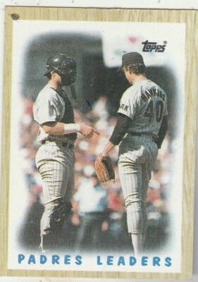 FREE SHIPPING-MINT-1987 Topps #81 Padres LEADERS PLUS BONUS CARDS