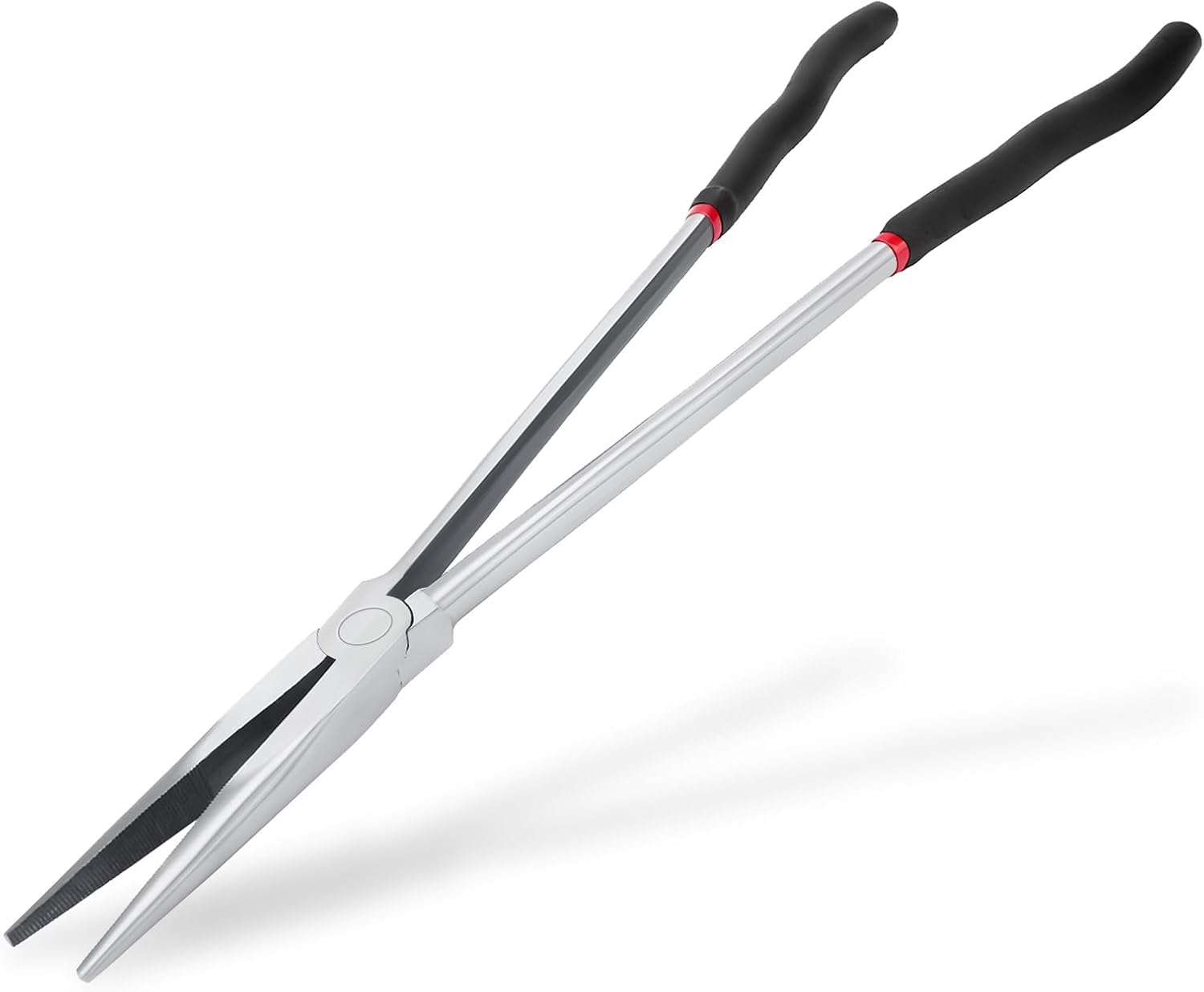 16In Extra Long Steel Needle Nose Pliers with Non-Slip Grip