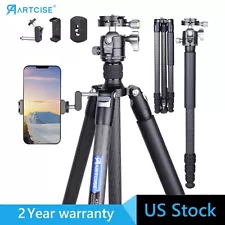 Carbon Fiber Tripod Compact Travel Tripod Stand  W/ 35MM Panorama Ball Head