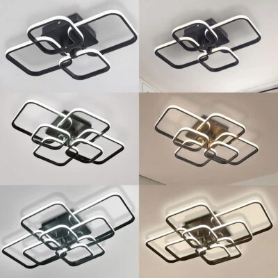 HOUSEHOLD-ONLINE 4/6/8 Heads Modern LED Ceiling Light Pendant Lamp Home Living Room Chandelier
