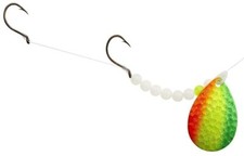 Hilderbrandt Hammer Time Walleye Spinner, Citrus, Blade Size #5 Colorado