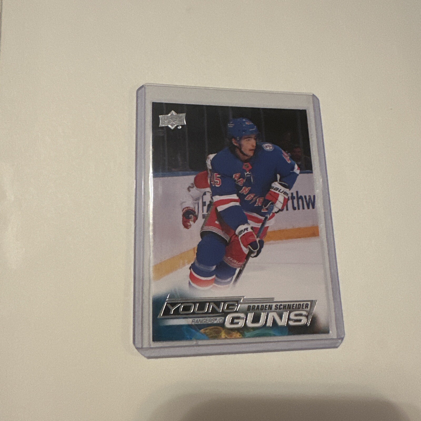 2022 Upper Deck Series 1 Young Guns Silver Foil Braden Schneider #214 Rookie RC