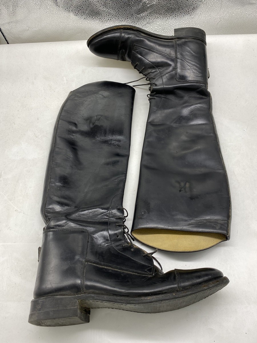 Bottes équitation Effingham By Bond – Cuir Noir Dentelle – Femme Taille 9 US